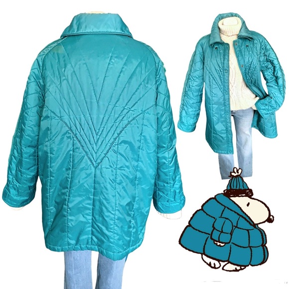 Vintage Jackets & Blazers - v i n t a g e :: Puffy Sunburst Quilted Cable Knit Coat